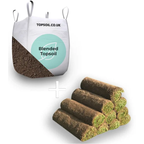 Blended Topsoil + Lawn TurfPak (10m² Turf)