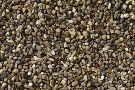 Pea gravel as a floor covering