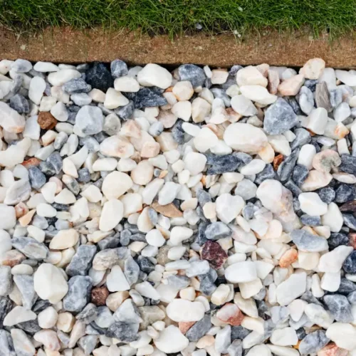 TUK Blossom 20mm Gravel Chippings - Decorative Aggregate - in situ