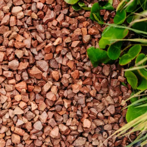 Red Granite Gravel Chippings 20mm Bulk Bag