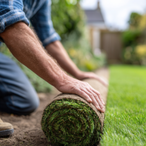 Laying turf correctly