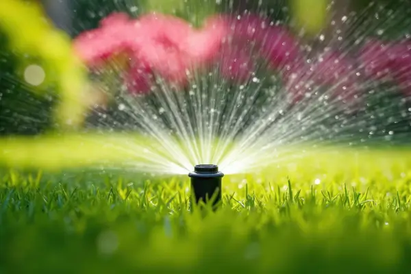 Caring for newly laid turf with watering routine