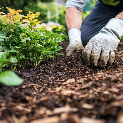 The benefits of mulch for water retention