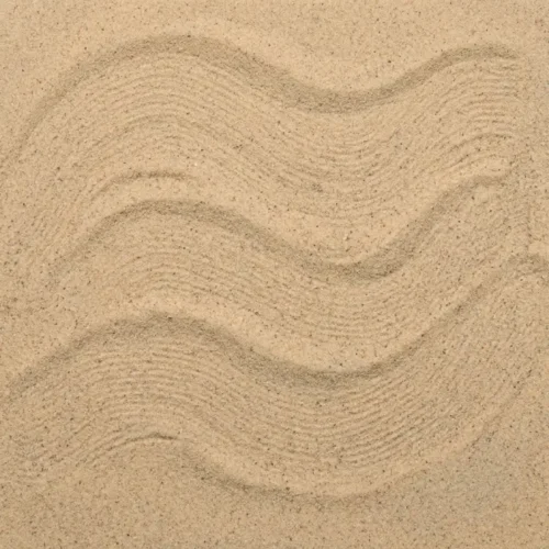 TUK Kiln Dried Sand Close up of product with brush strokes to demonstrate fine sand