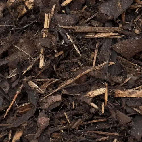 Close up of small handy bag bark mulch